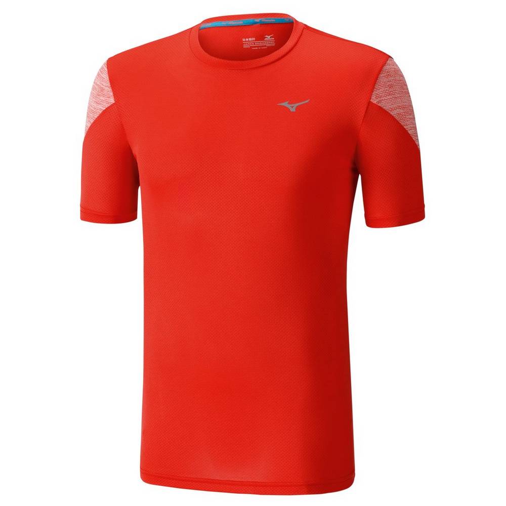 Panske Tričko Mizuno ALPHA SHORT SLEEVE 2.0 Bezecke Ruzove Vypredaj FPAK95341